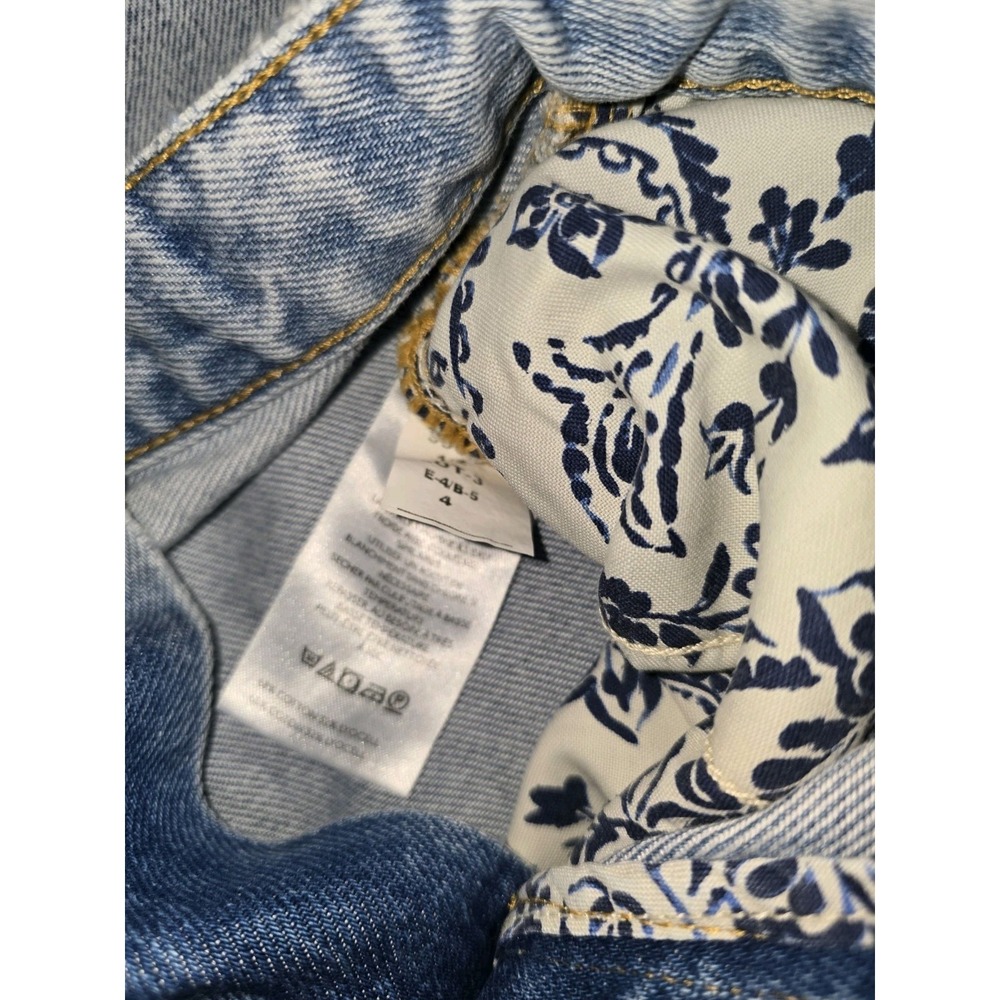 Pilcro Anthropologie Women's Denim Maxi Skirt High Rise Front Slit Size 4 New - Picture 9 of 10